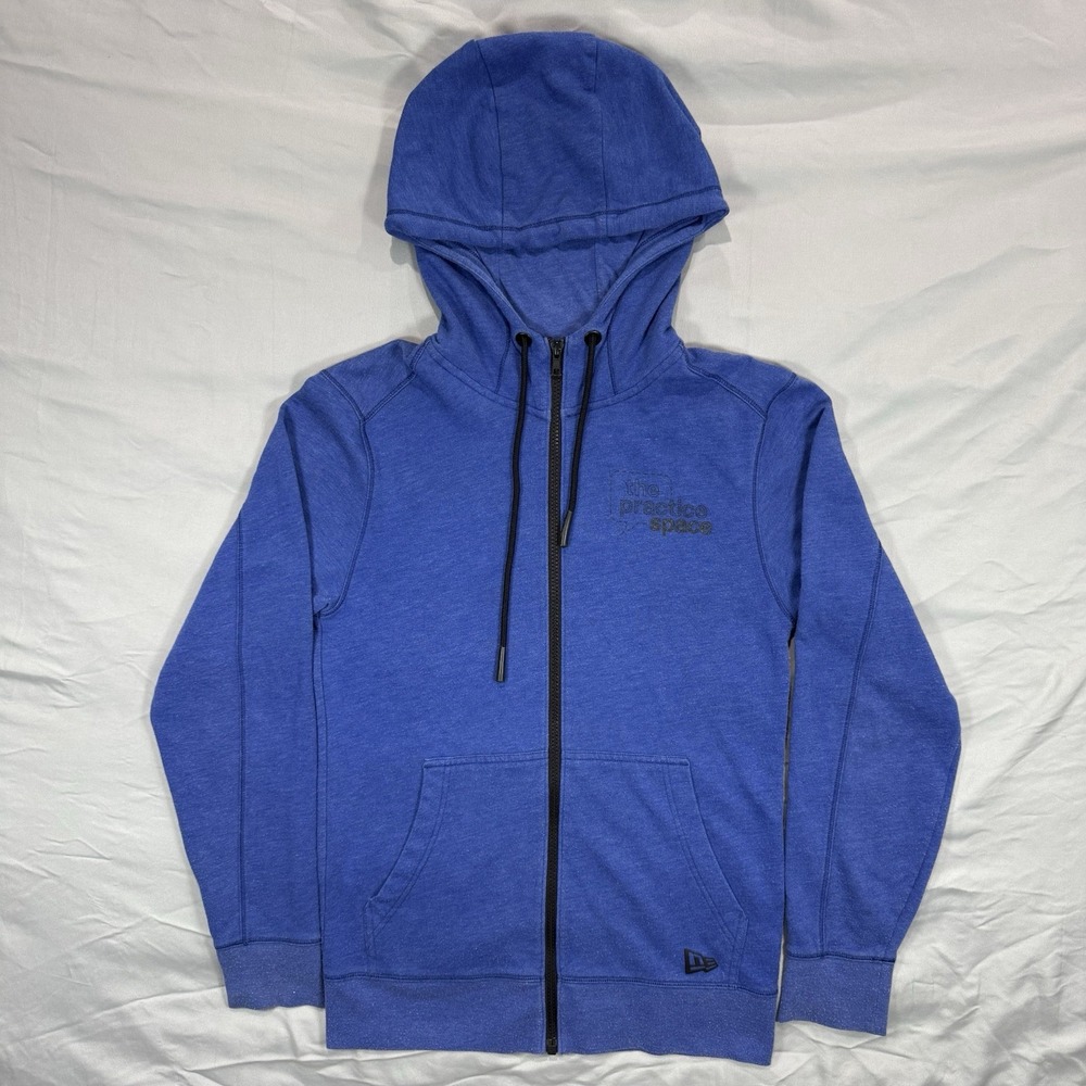 New Era Blue‎ Hoodie Full Zip The Practice Space Unisex XS Streetwear